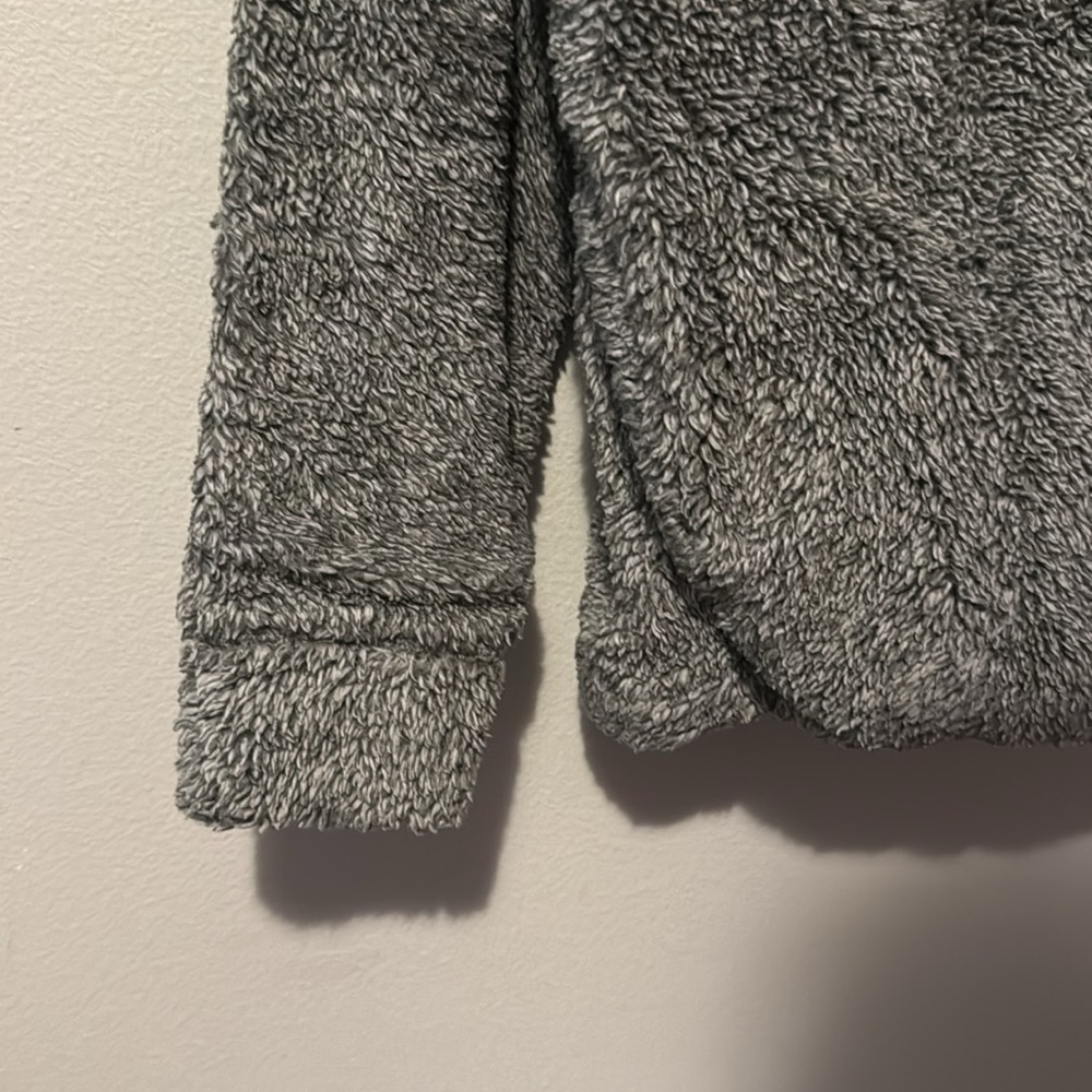 PrAna Permafrost Hoodie 1/2 Zip Pullover Fleece Organic Womens Med Grey GUC - Picture 5 of 7